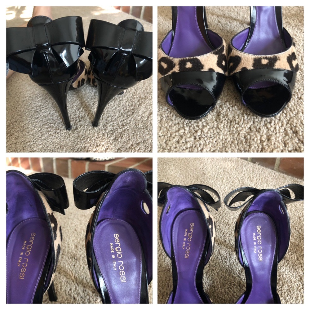 SERGIO ROSSI PEEP TOE PUMP WITH HEELS - Picture 6 of 9